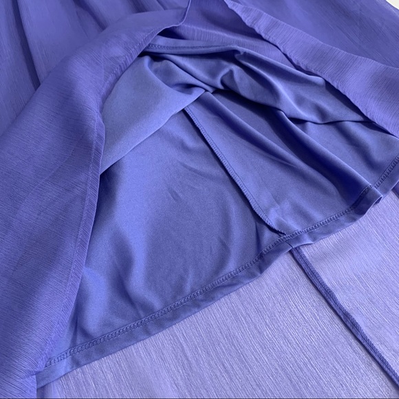 Motherhood Maternity Dress Periwinkle Blue Chiffon Sleeveless Dress Small NWT - Picture 9 of 14